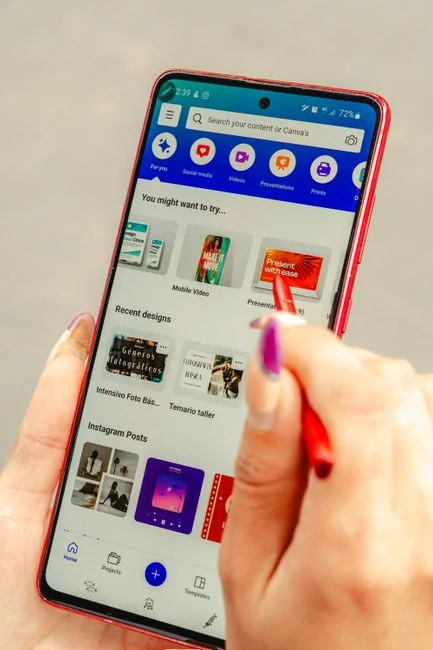 Close-up of a tablet displaying Googles search screen, emphasizing technology and internet browsing.